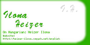 ilona heizer business card